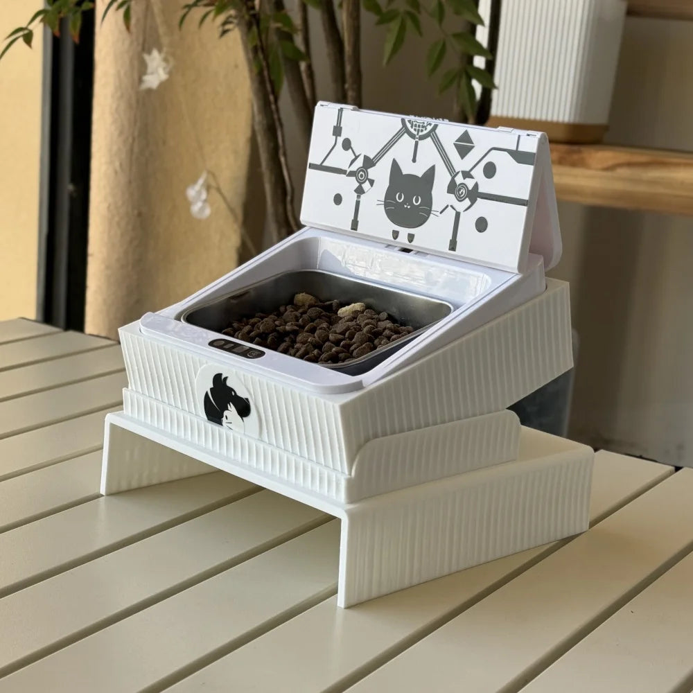 Smart Chip Cat Feeder with RFID Access for All Food Types