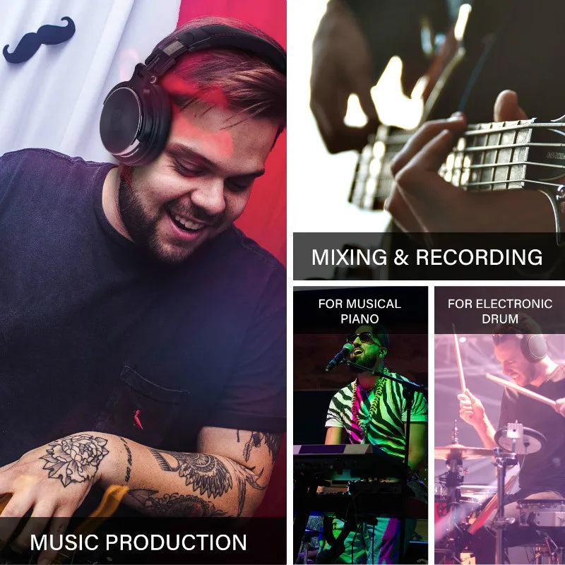 Oneodio Studio Pro DJ Headphone with Mic for Clear Sound