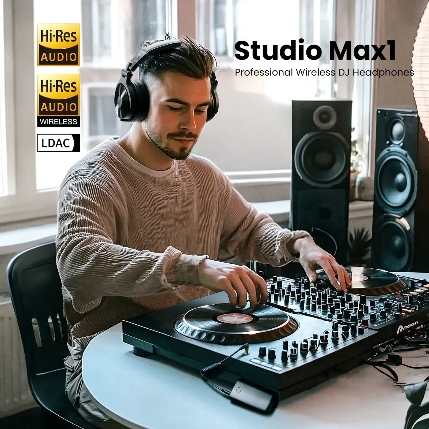 Oneodio Studio Max1 Bluetooth Headphones with Low Latency