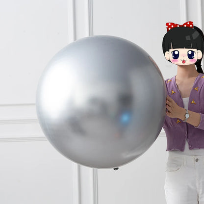 Giant 36inch Chrome Metallic Latex Balloons for Parties