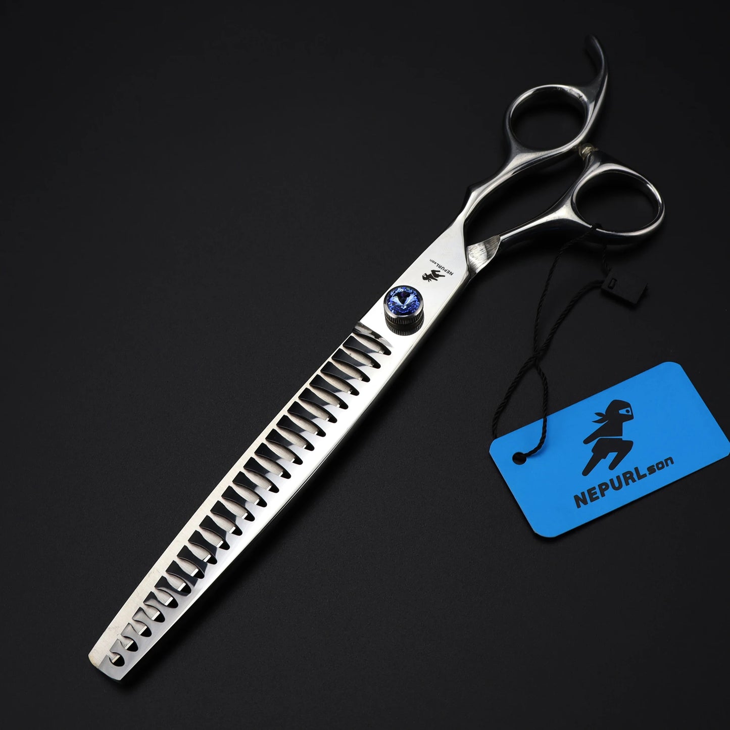 8" Stainless Steel Pet Dog Cat Fish Bone Grooming Scissors