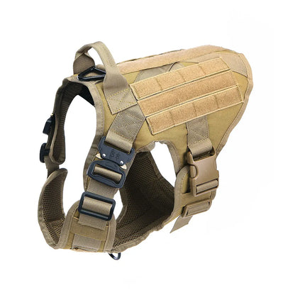 M-XL Pet Dog Tactical Harness Vest Collar And Leash Set