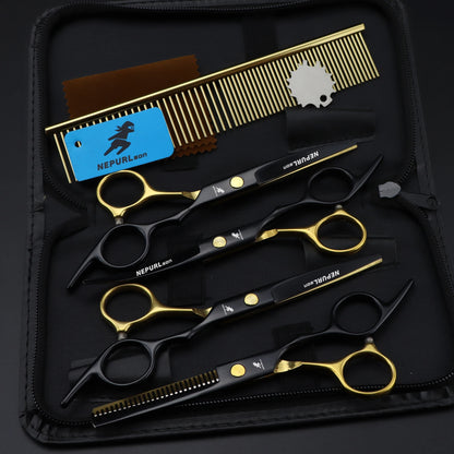 5pc 6" Stainless Steel Pet Dog Cat Grooming Comb Scissors Sets