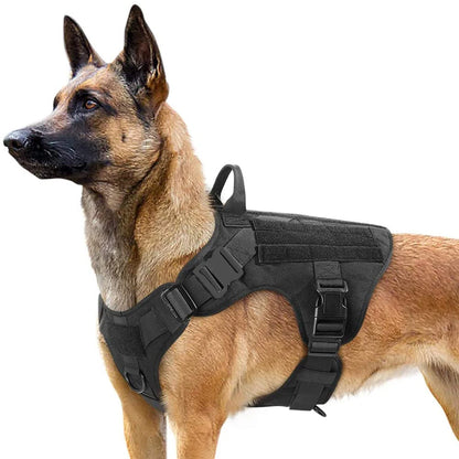 M-XL Pet Dog Tactical Harness Vest Collar And Leash Set