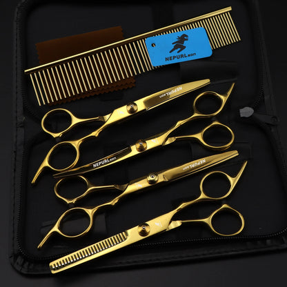 5pc 6" Stainless Steel Pet Dog Cat Grooming Comb Scissors Sets