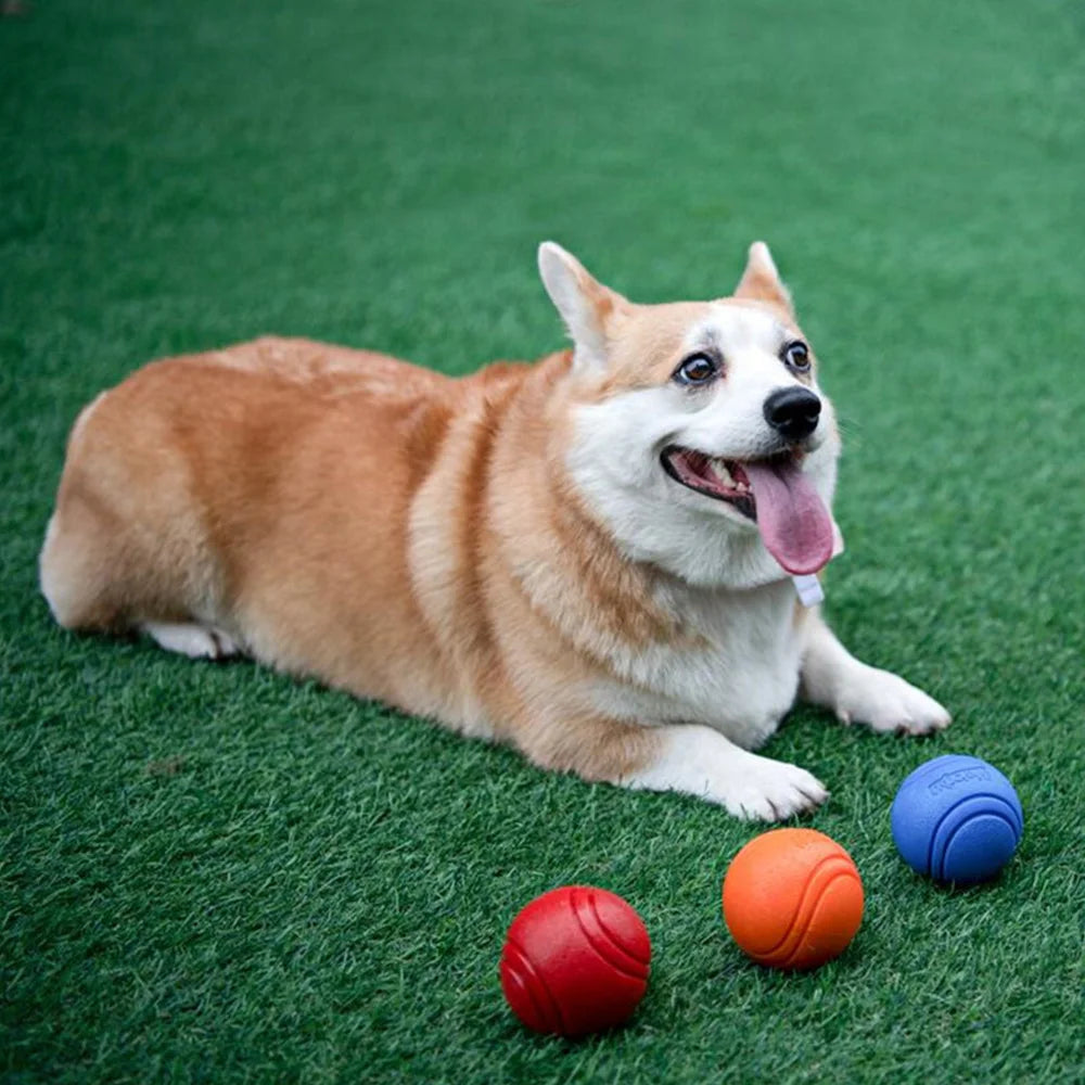 Pet Dog Bouncy Rubber Solid Ball Toys