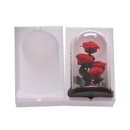 Preserved Rose Beauty and The Beast Flowers In A Glass Dome