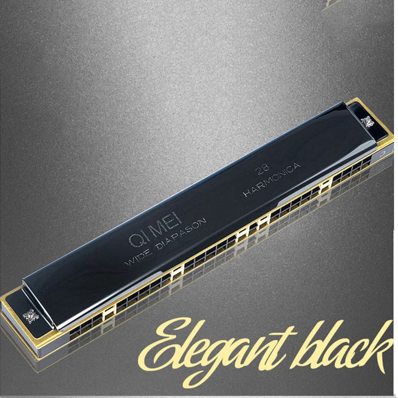 Slive 28-Hole Chromatic Harmonica in C Key