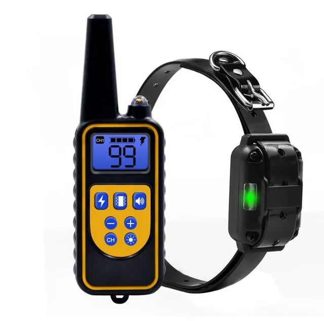 800yd Pet Dog Electric Training Collar Rechargeable LCD Display