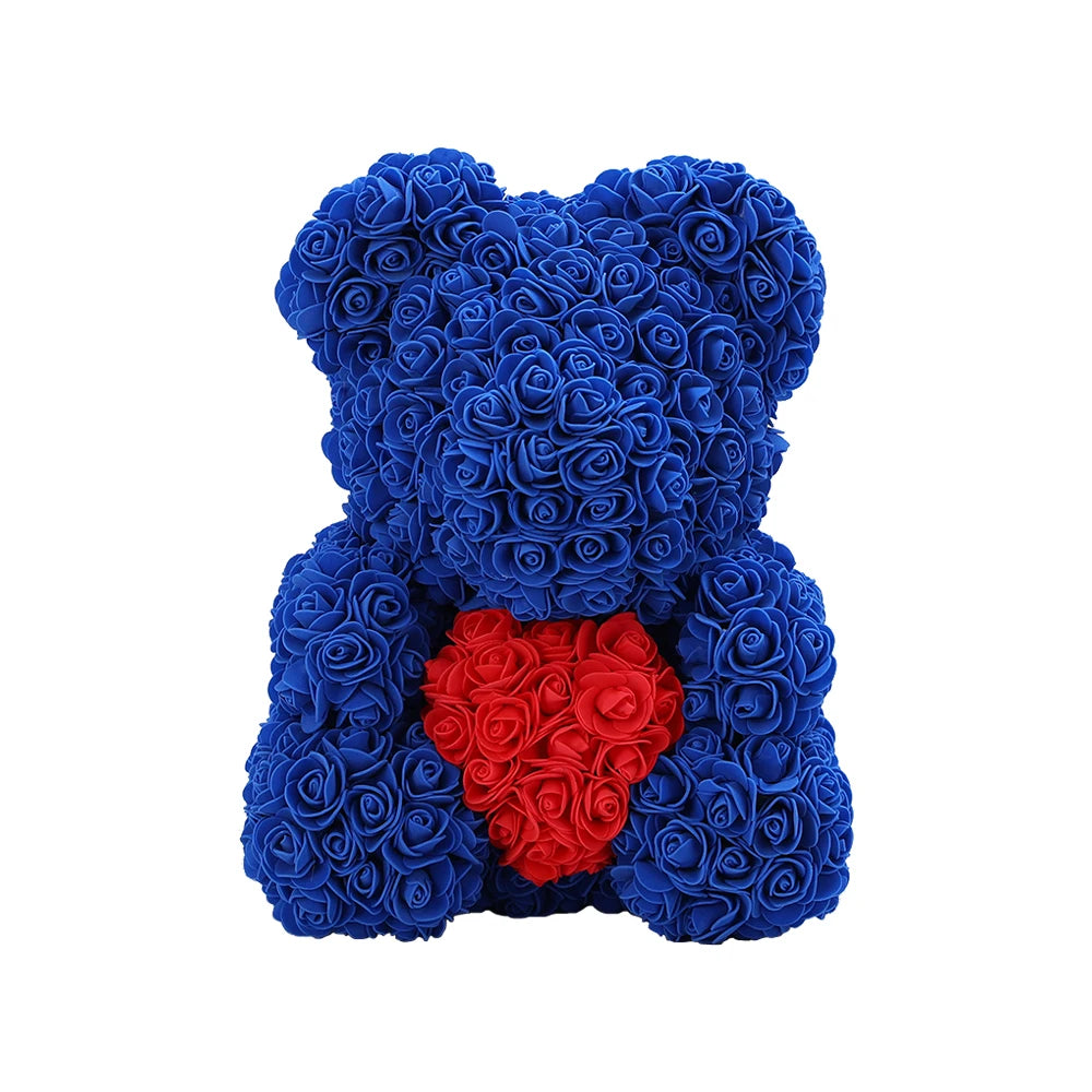 40cm Rose Bears Handmade Heart Teddy Bear Gift for Women