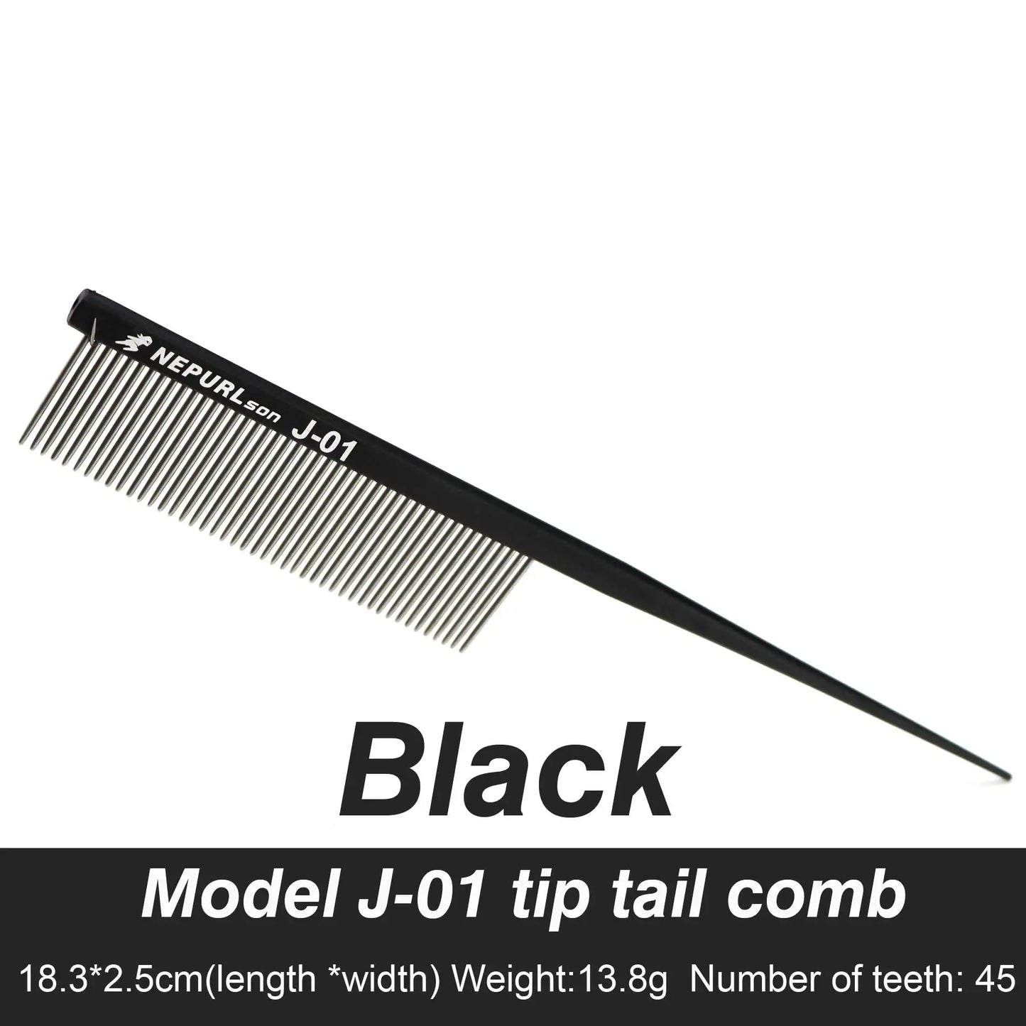 Stainless Steel Tip-Tail Pet Dog Cat Grooming Comb