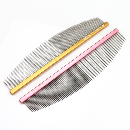 Stainless Steel Tip-Tail Pet Dog Cat Grooming Comb