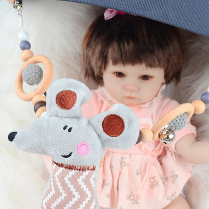 Wooden Baby Stroller Clip Toys