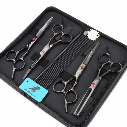 5pc 6" Stainless Steel Pet Dog Cat Grooming Comb Scissors Sets