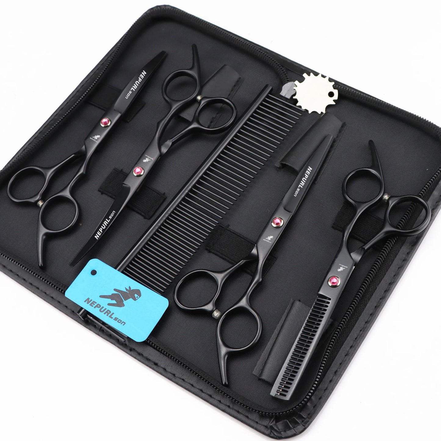 5pc 6" Stainless Steel Pet Dog Cat Grooming Comb Scissors Sets