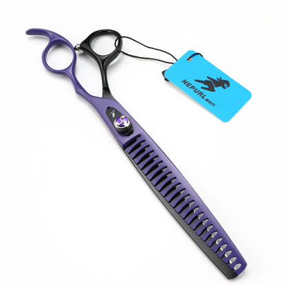 8" Stainless Steel Pet Dog Cat Fish Bone Grooming Scissors