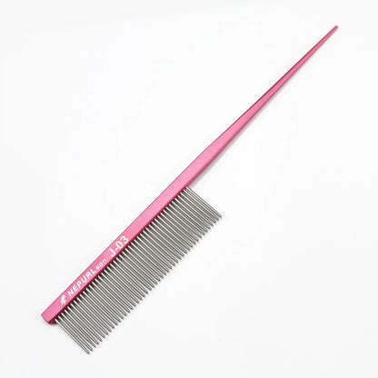 Stainless Steel Tip-Tail Pet Dog Cat Grooming Comb