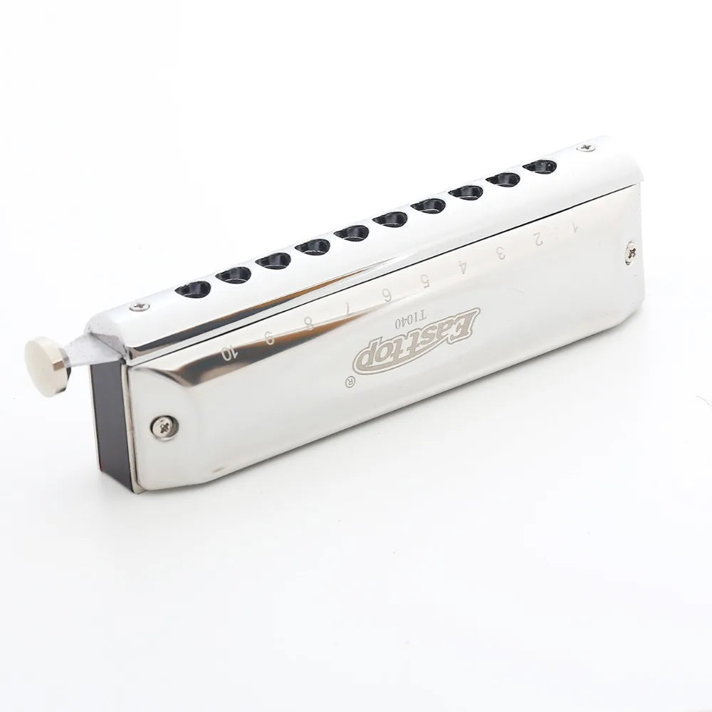 Professional 40-Tone Chromatic Harmonica in C Key