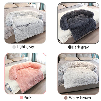 M-XL Removable Cover Plush Pet Dog Bed Sofa Cushion