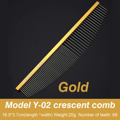 Stainless Steel Tip-Tail Pet Dog Cat Grooming Comb