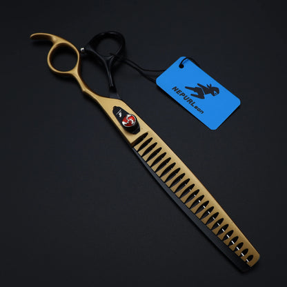 8" Stainless Steel Pet Dog Cat Fish Bone Grooming Scissors