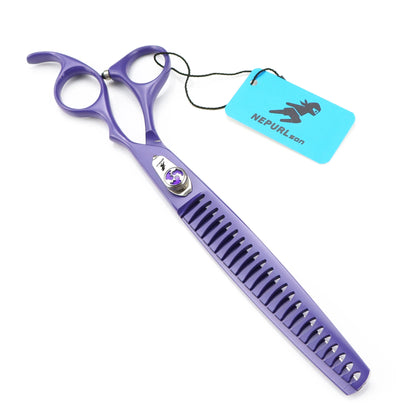 8" Stainless Steel Pet Dog Cat Fish Bone Grooming Scissors