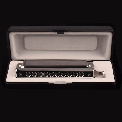 Professional 40-Tone Chromatic Harmonica in C Key