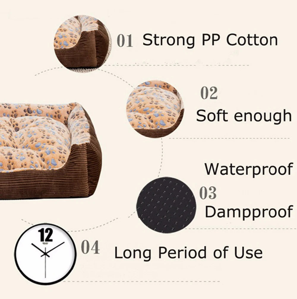 S-3XL Pet Dog Cat Bed Mats Sofa Lounger