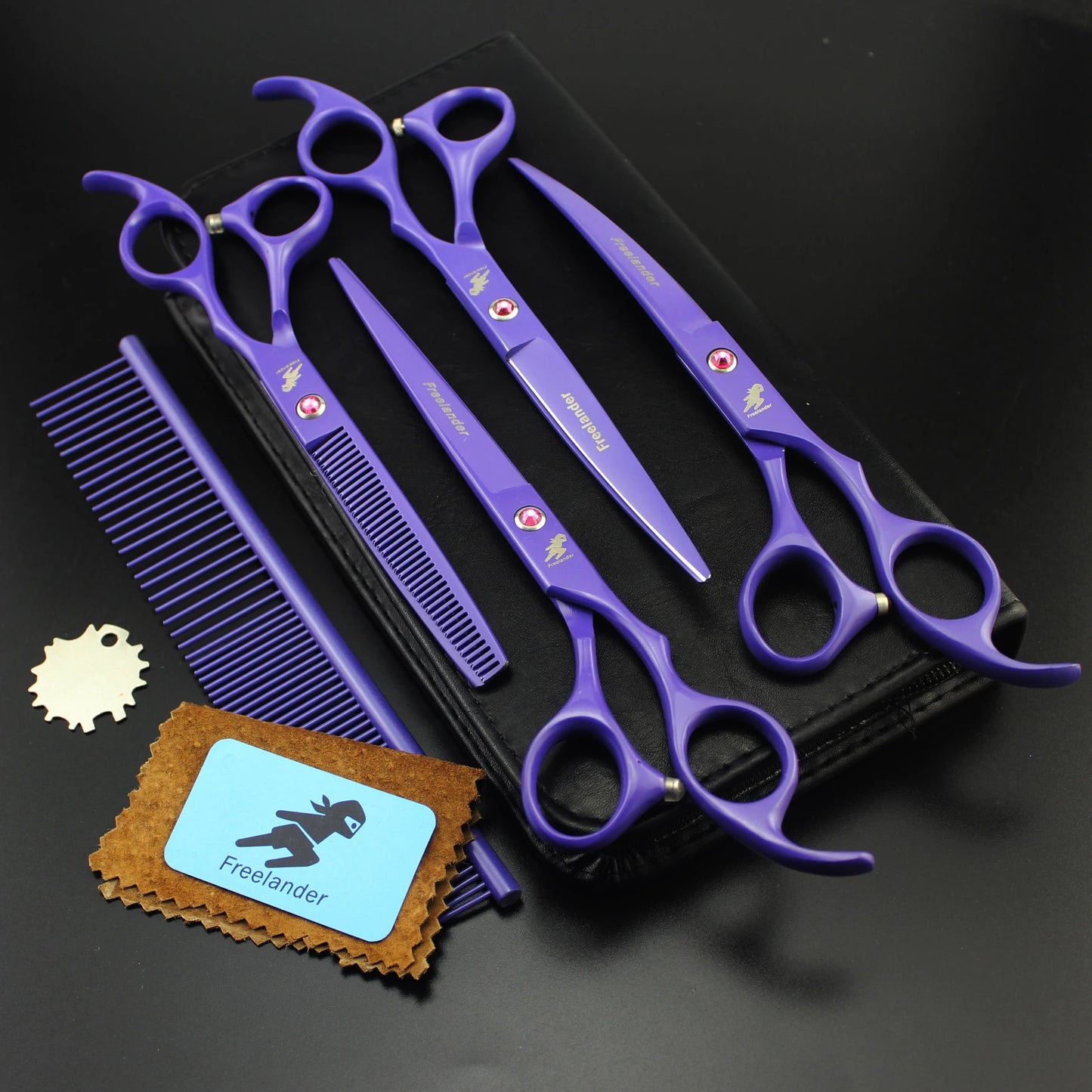 4-7pc Stainless Steel Pet Dog Cat 7" Grooming scissors Comb Sets