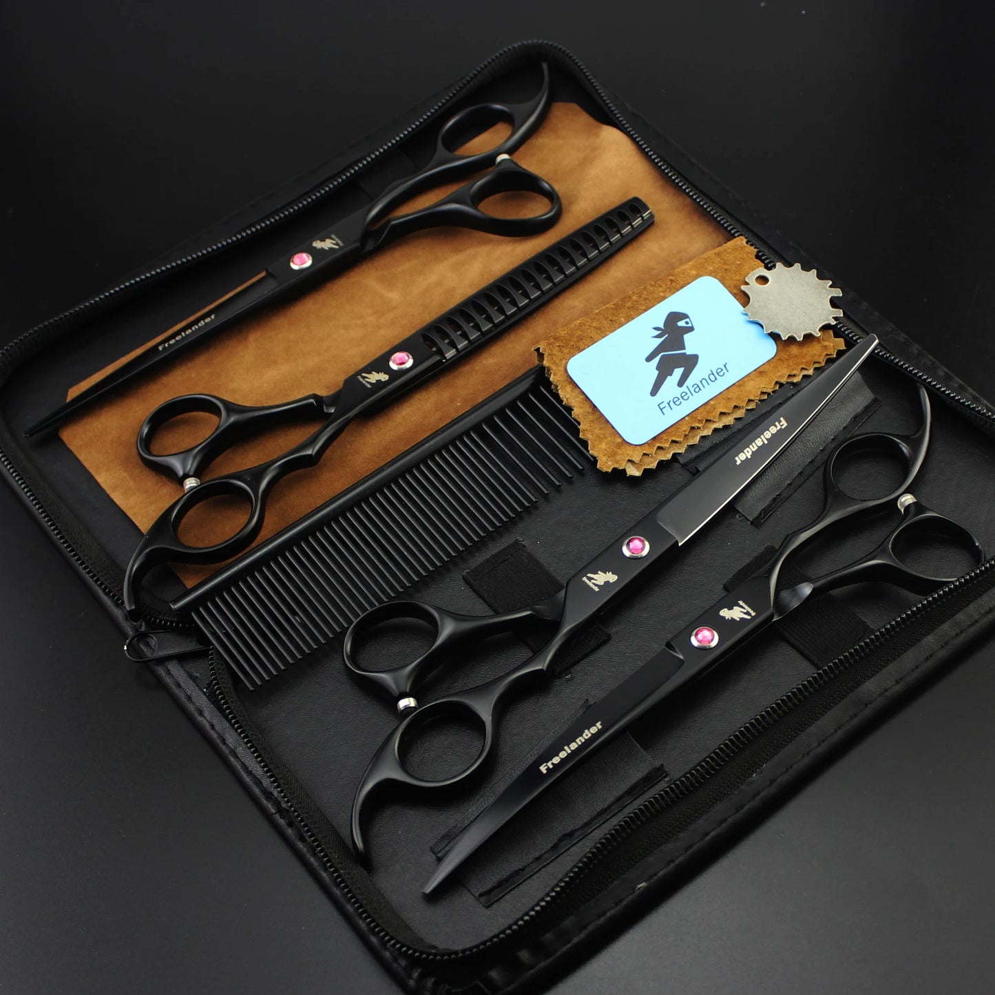 4-7pc Stainless Steel Pet Dog Cat 7" Grooming scissors Comb Sets