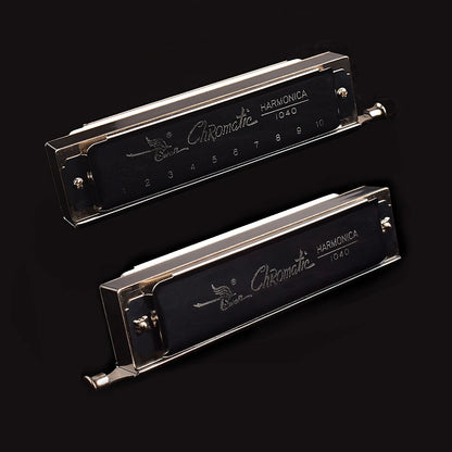 Professional 40-Tone Chromatic Harmonica in C Key