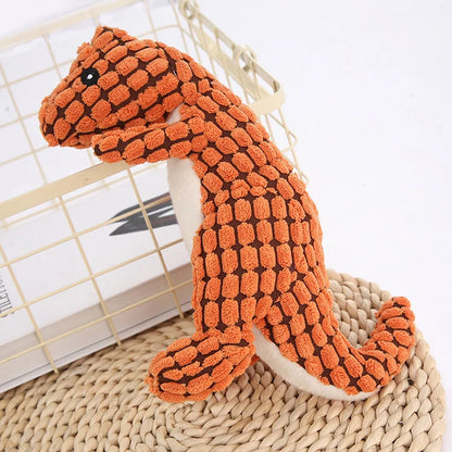 Pet Dog Soft Plush Cartoon Cute Dinosaur Squeaky Toys