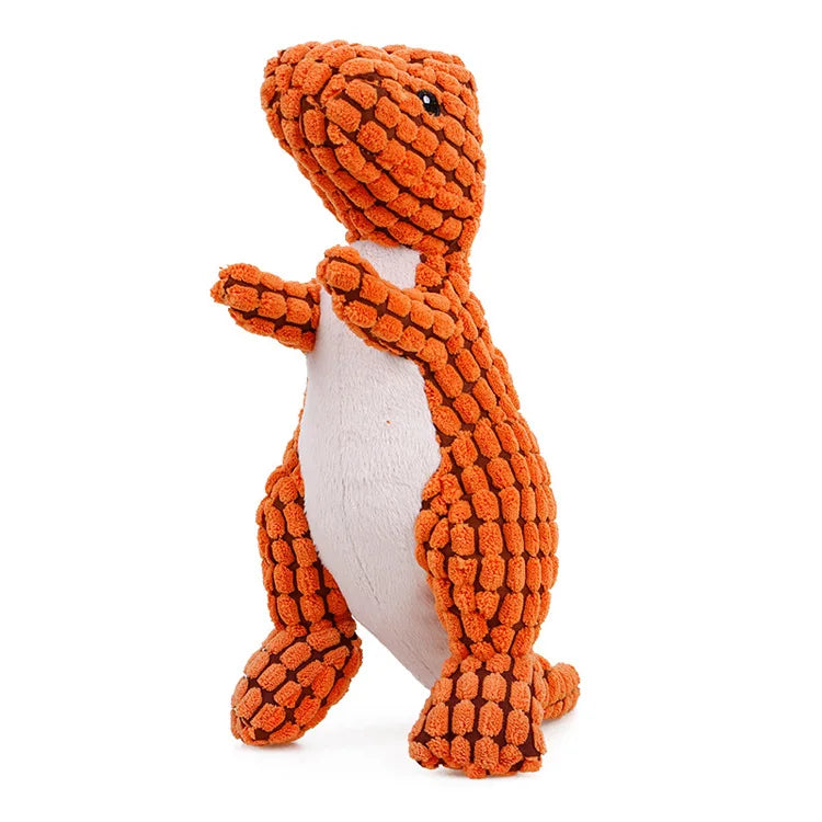 Pet Dog Soft Plush Cartoon Cute Dinosaur Squeaky Toys