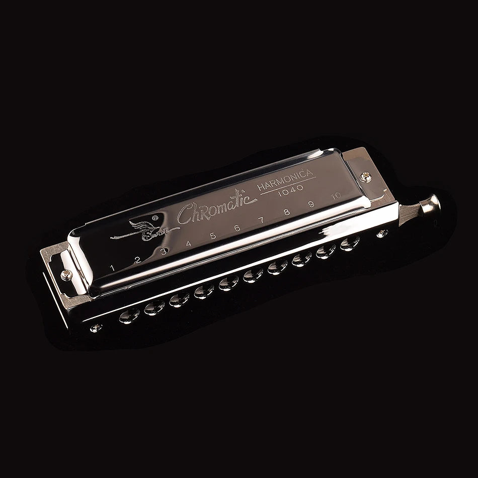 Professional 40-Tone Chromatic Harmonica in C Key