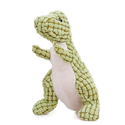 Pet Dog Soft Plush Cartoon Cute Dinosaur Squeaky Toys