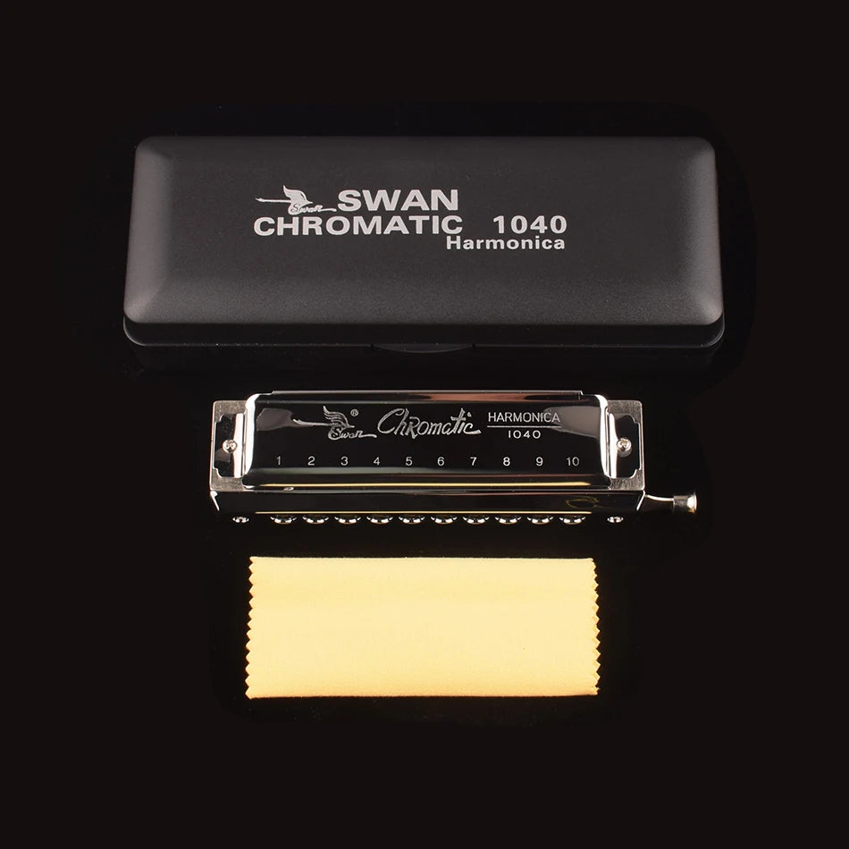 Professional 40-Tone Chromatic Harmonica in C Key