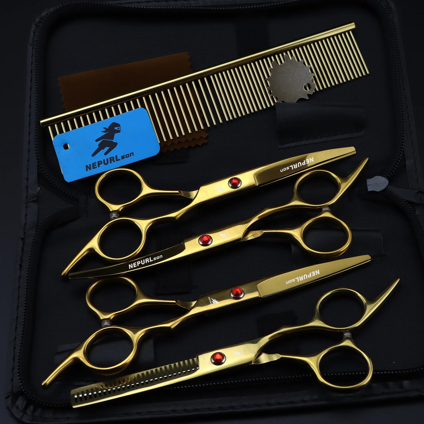 5pc 6" Stainless Steel Pet Dog Cat Grooming Comb Scissors Sets