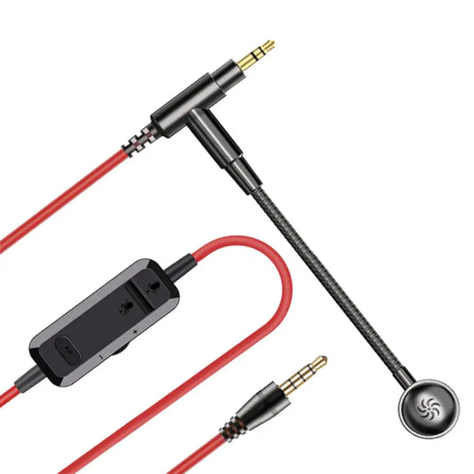 Oneodio 3.5mm Aux Cable With Noise Cancelling Microphone