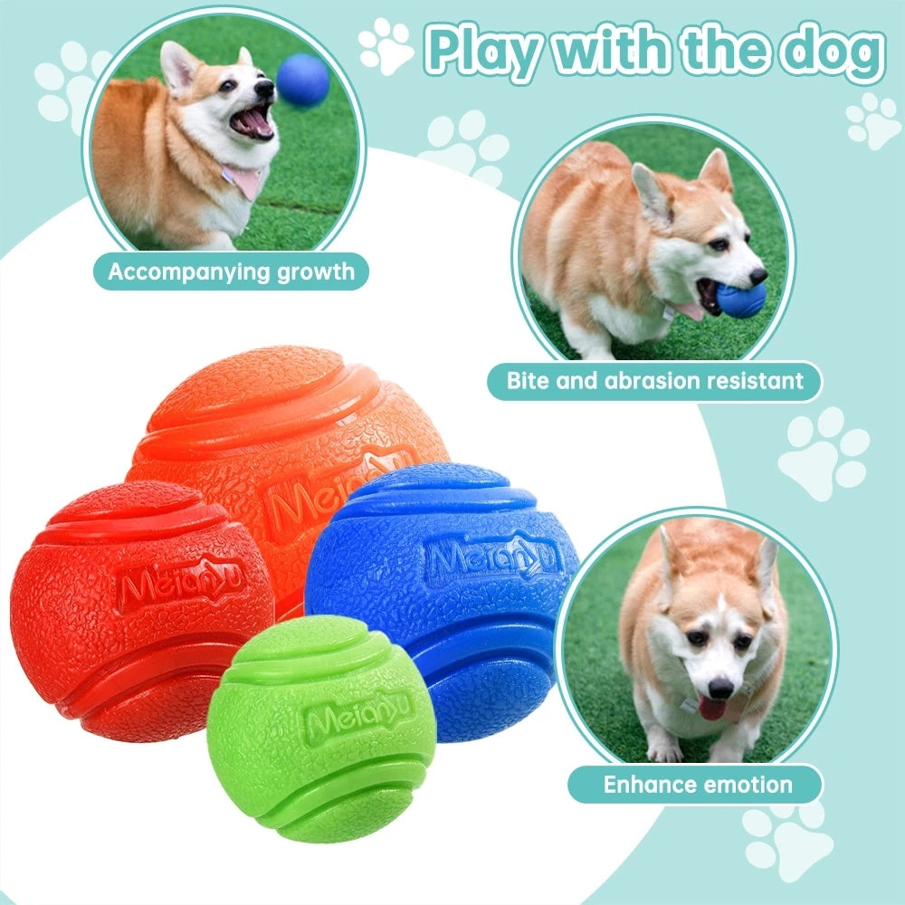 Pet Dog Bouncy Rubber Solid Ball Toys