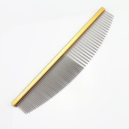 Stainless Steel Tip-Tail Pet Dog Cat Grooming Comb