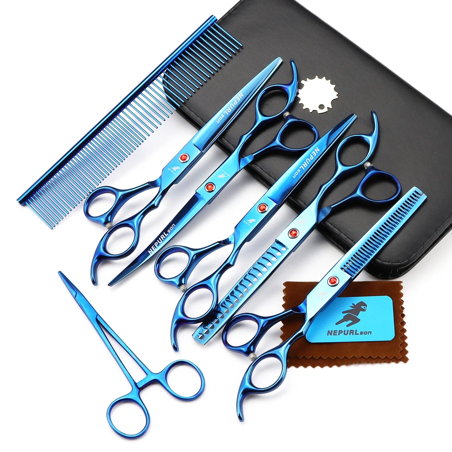 4-6pc 7/8 " Stainless Steel Pet Dog Cat Grooming Scissors Combs Sets