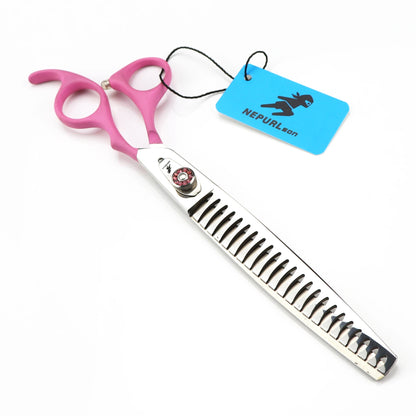 8" Stainless Steel Pet Dog Cat Fish Bone Grooming Scissors