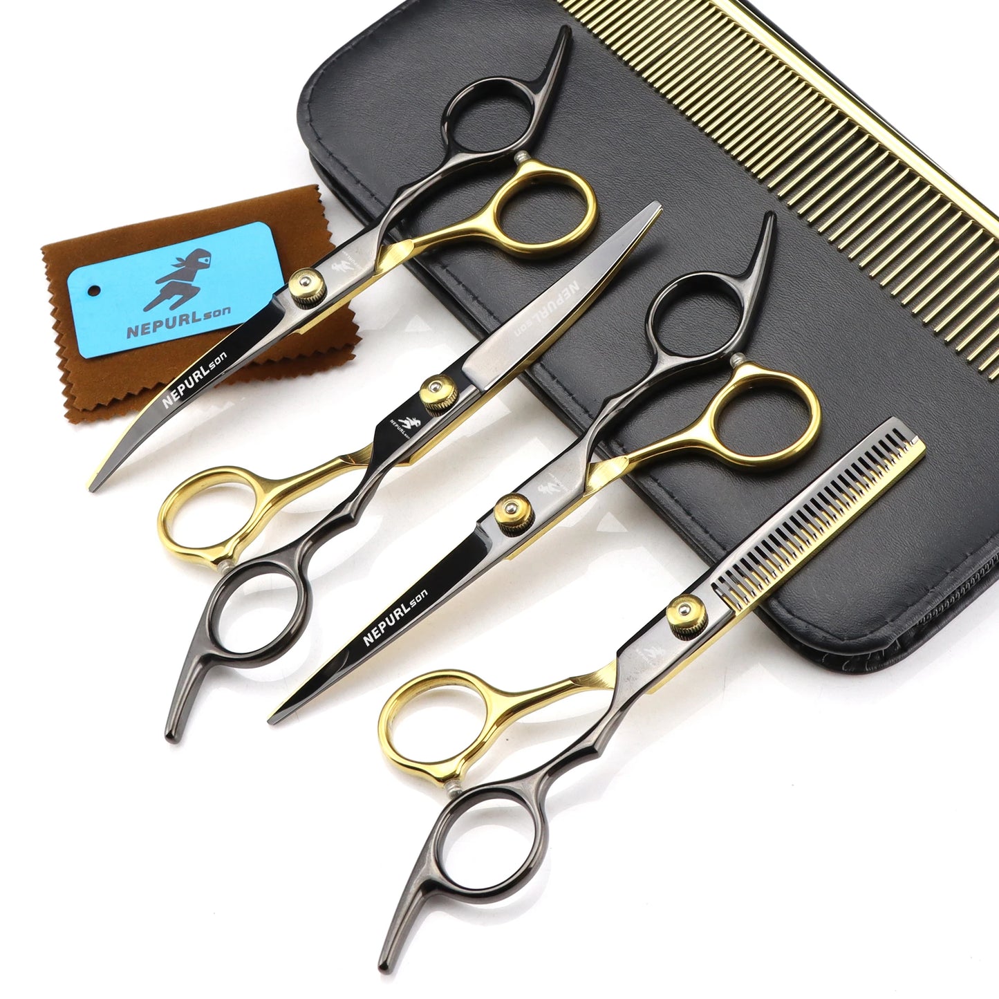 5pc 6" Stainless Steel Pet Dog Cat Grooming Comb Scissors Sets