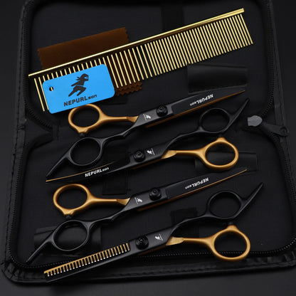 5pc 6" Stainless Steel Pet Dog Cat Grooming Comb Scissors Sets