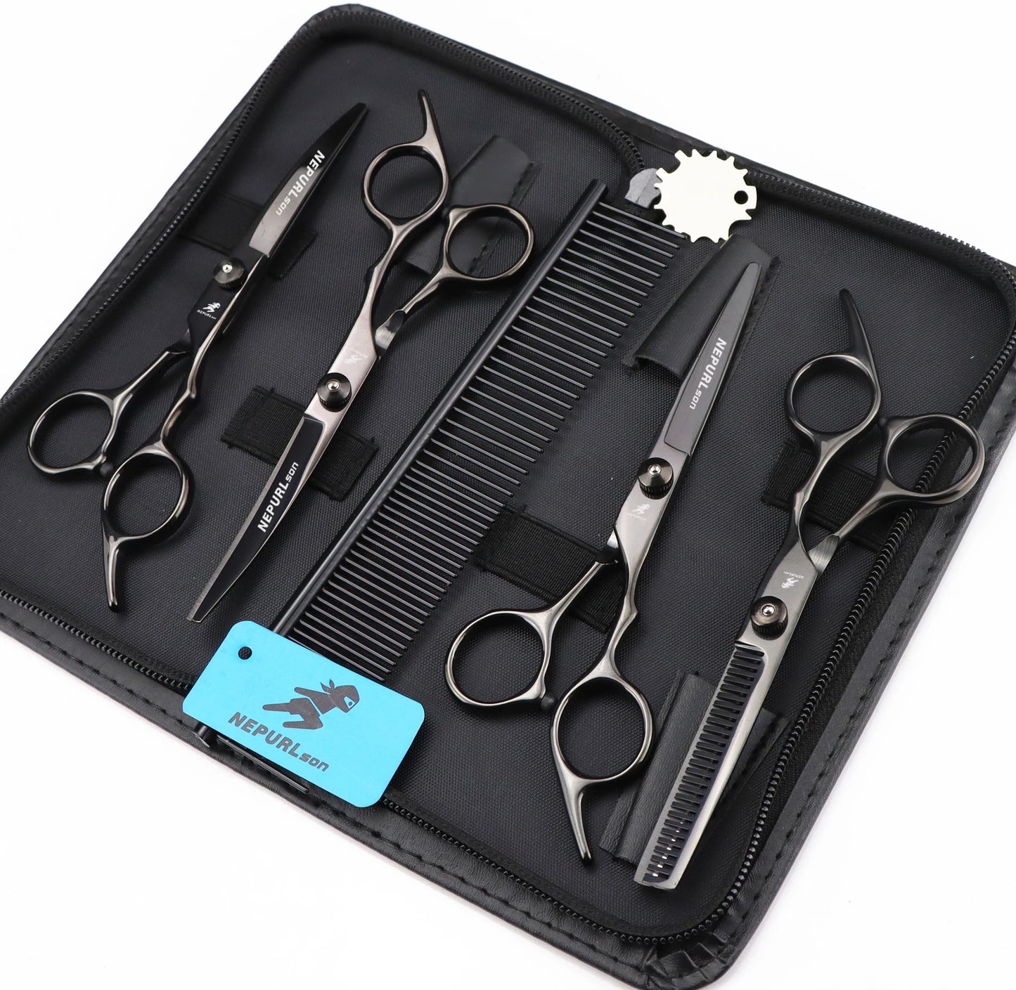 5pc 6" Stainless Steel Pet Dog Cat Grooming Comb Scissors Sets