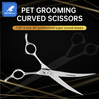 7/7.5" Stainless Steel Pet Dog Cat Grooming Scissors