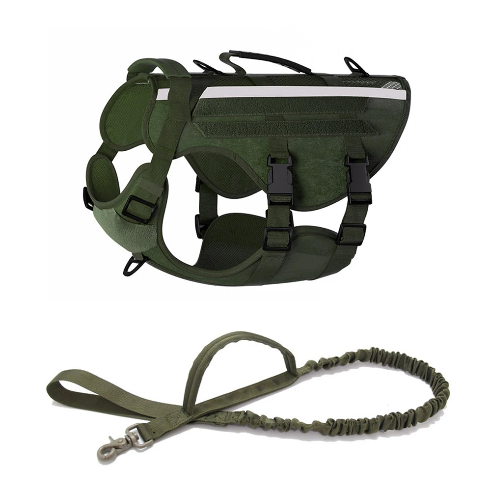 M-XL Pet Dog Adjustable Training Tactical Harness Vest