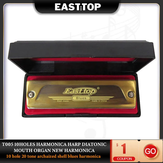 EASTTOP T005 10-Hole Diatonic Harmonica