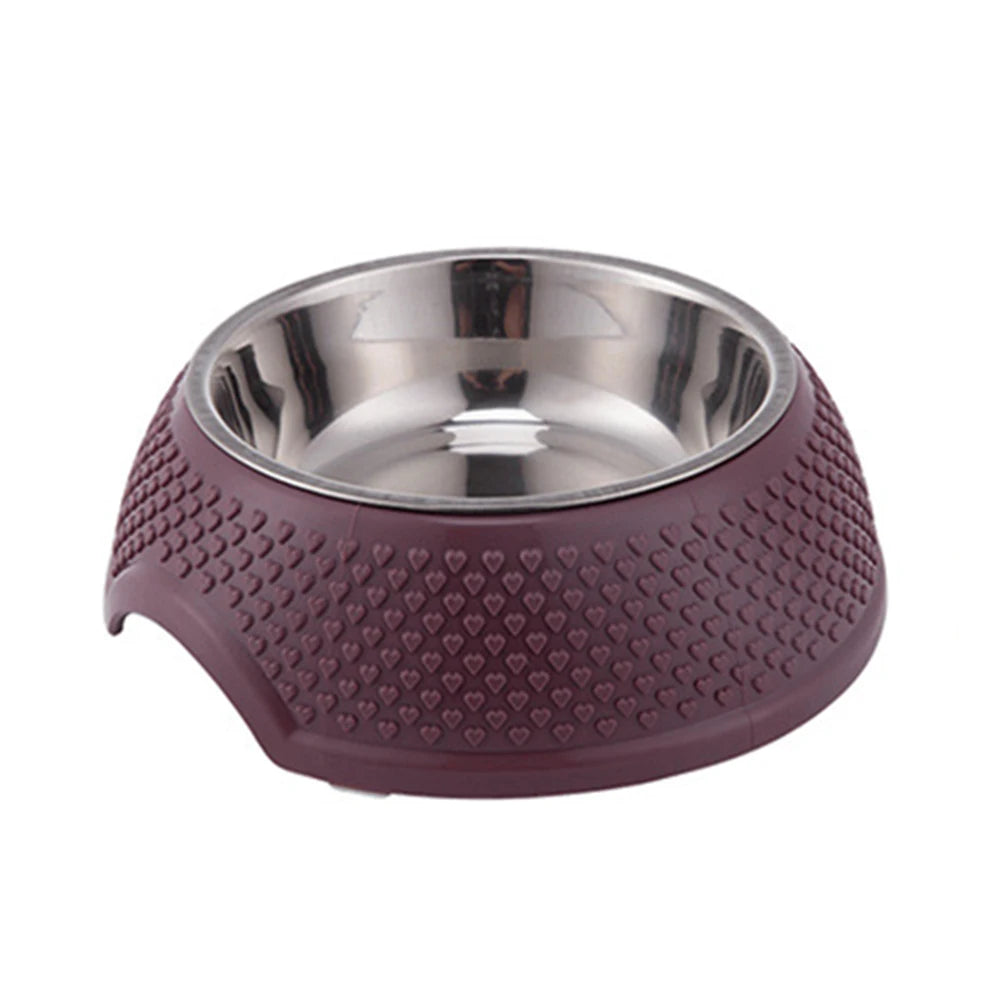 Non-slip Durable Stainless Steel Pet Dog Cat Feeding Water Bowl