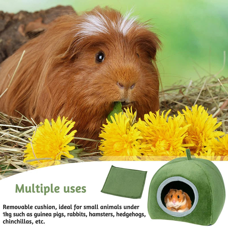 Small Animal Pet Hamster Guinea Pig Cage House Cotton Nest Bed